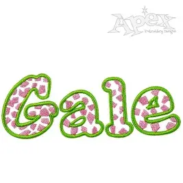 Giraffe Embroidery Font