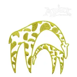 Giraffe Mothers Day Embroidery Design