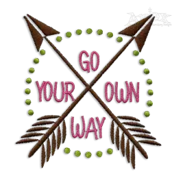 Go your own way meme Machine Embroidery Design by Apex