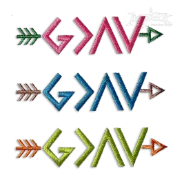 God is Greater Than the Highs and Lows Embroidery Design by Apex
