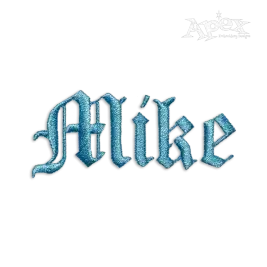 Gothic Bold Machine Embroidery Font by Apex