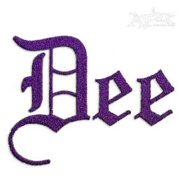 Gothic Fill Machine Embroidery Font by Apex Designs Monograms