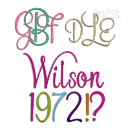 Grace Script Machine Embroidery Font by Apex All