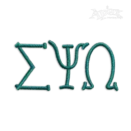 Greek Party Machine Embroidery Fonts by Apex Designs