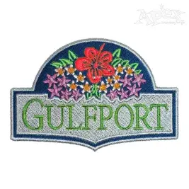 Gulfport Sign Embroidery Design