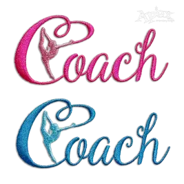 Gymnastics Coach Embroidery Designs by Apex