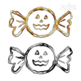 Halloween Pumpkin Candy Machine Embroidery Design All