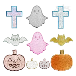 Halloween Quilt Applique Machine Embroidery Designs by Apex all