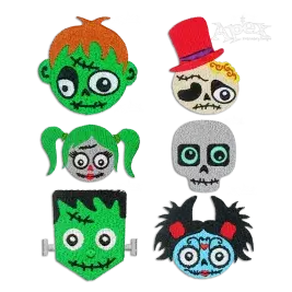 Halloween Ugly Characters Bundle Machine Embroidery Designs by Apex All