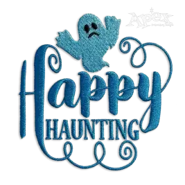 Happy Haunting - Ghost Machine Embroidery Design by Apex