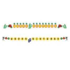 Hawaii Happy Birthday Banner SVG Cuttable Design