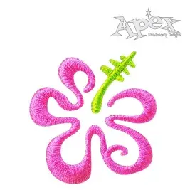 Hawaiian Flowers Embroidery Designs