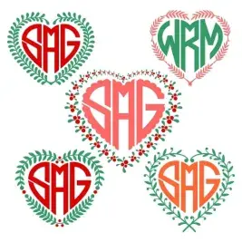 Heart Wreath Svg Cuttable Designs