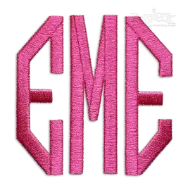 Hector Shape Machine Monogram Embroidery Fonts