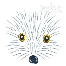 Hedgehog Embroidery Design