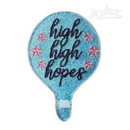 High Hopes Balloon Machine Embroidery Design by Apex