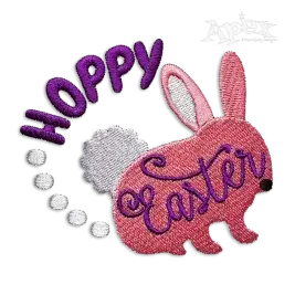 Hoppy Easter Funny Machine Embroidery Design - Apex