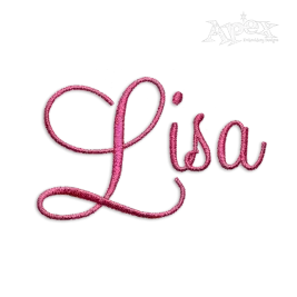 Houston Script Machine Embroidery Font by Apex Design
