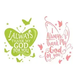 I Always Thank My God SVG Cuttable Design
