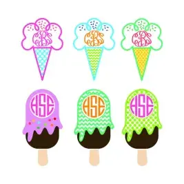 Ice Cream Svg Frames