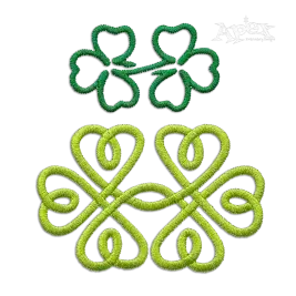 Infinity Celtic Irish Knot Shamrock Machine Embroidery Design | Apex
