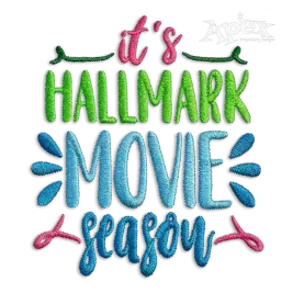 It's Hallmark Christmas Movie Season Machine Embroidery Design