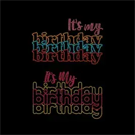 It's My Birthday SVG #2 Vector Cut File Word Art Graphic Designs
