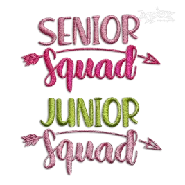Junior & Senior Squad School Machine Embroidery Design - Apex