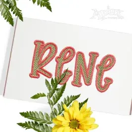 Juniper Applique Embroidery Font