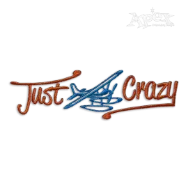 Just Plane Crazy Machine Embroidery Design