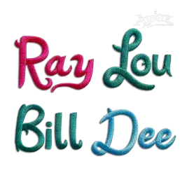 Katy Perry Machine Embroidery Font by Apex All