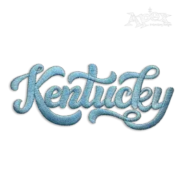 Kentucky Script Text Machine Embroidery Design by Apex