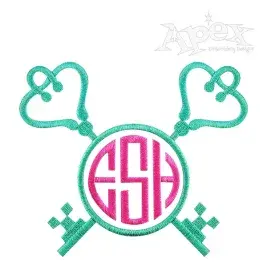 Key Monogram Frame