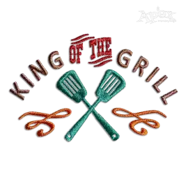 King of the Grill Machine Embroidery Design - Apex