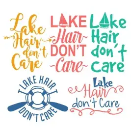 Lake Hair SVG Cuttable Designs