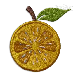 Yellow Lemon Fruit Machine Embroidery Design by Apex
