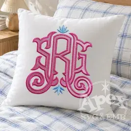 Lettrefina Bespoke Bundle Monogram Embroidery Font | BX included