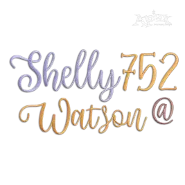 Leyton Script Machine Embroidery Font 2
