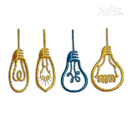 Light Bulbs Pack Macxhine Embroidery Designs by Apex