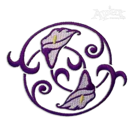 Lily Decor Machine Embroidery Design by Apex