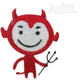 Little Devil Halloween Embroidery Design