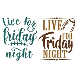 Live for Friday Night Football SVG Cuttable Design