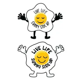Live Life Sunny Side Up SVG Cuttable Design
