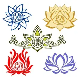 Lotus Monogram Svg