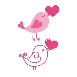 Love Bird Cuttable Design
