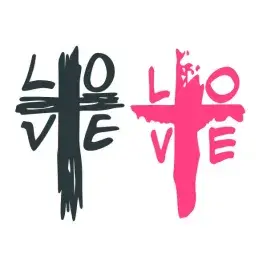 Love Cross Cuttable Design