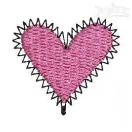 Love Heart Embroidery Design