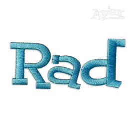 Block Machine Embroidery Font by Apex Designs All Lowers