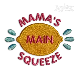 Mama's Main Squeeze Lemon Machine Embroidery Design by Apex