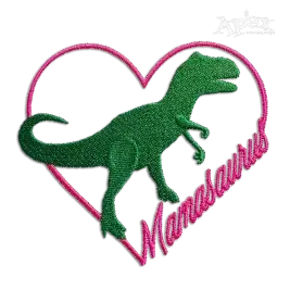Mamasaurus Dinosaur Machine Embroidery Design - Apex